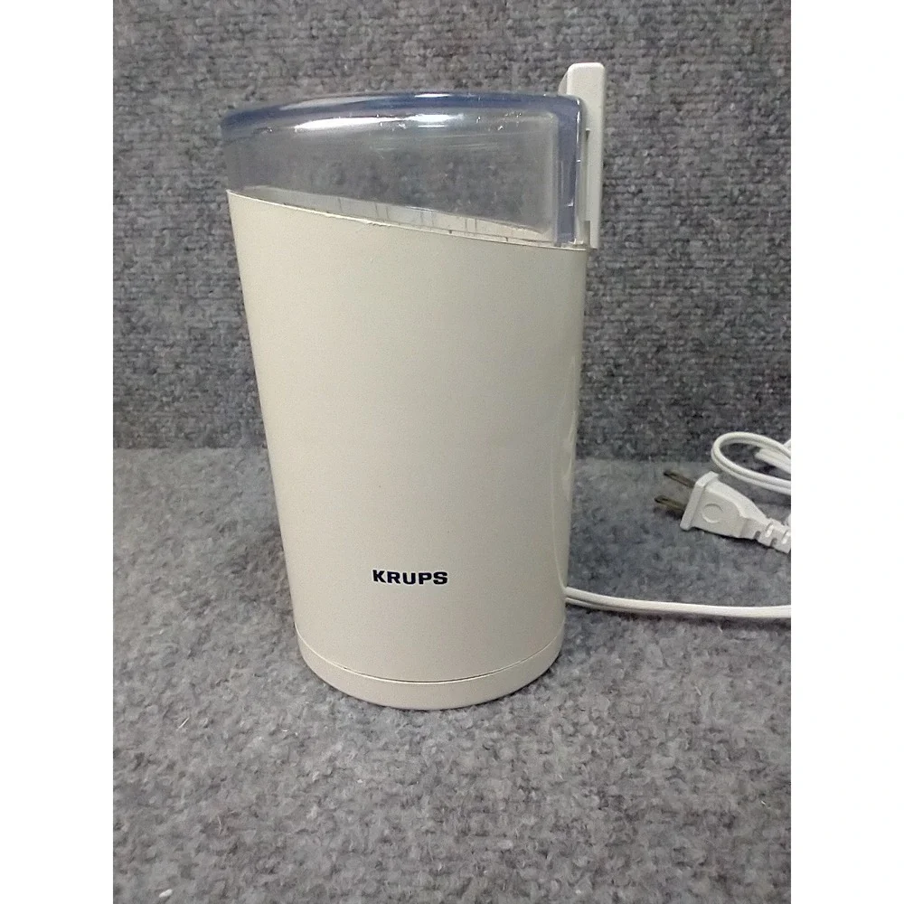 Krups Fast-Touch Coffee Mill Type 203 B White Electric Blade Grinder 160W 120V